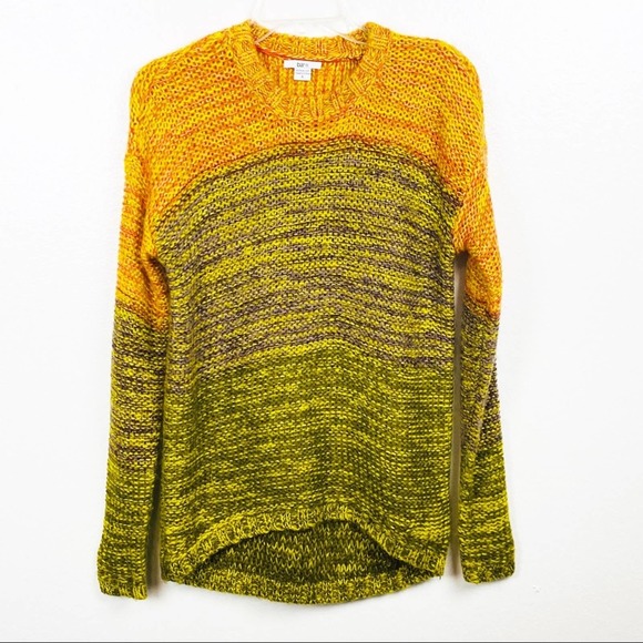 BAR III Color Block Chunky Knit Crewneck Sweater, Size Small - Picture 1 of 9